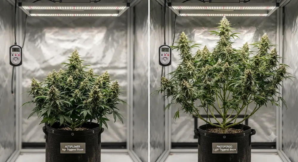 Cannabis growing outdoors