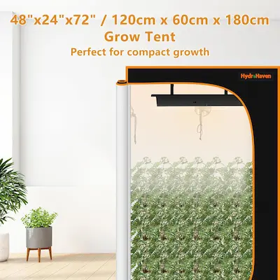 4x2 Grow Tent Kit (48"x24"x71") - Heavy-Duty