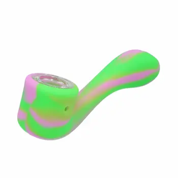 Silicone Sherlock Hand Pipe with Insert Bowl